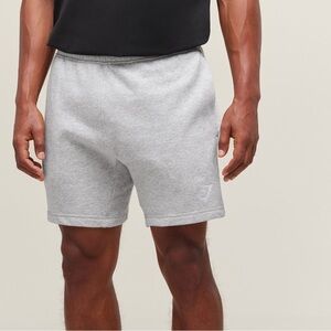 Gymshark Heather Gray Fleece Sweat Shorts | Size M